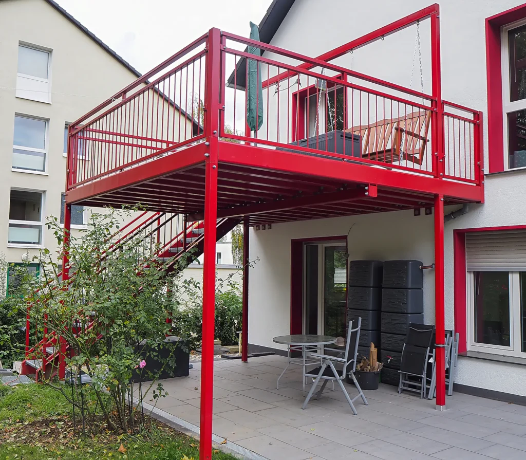 Loggia in Form eines Balkons